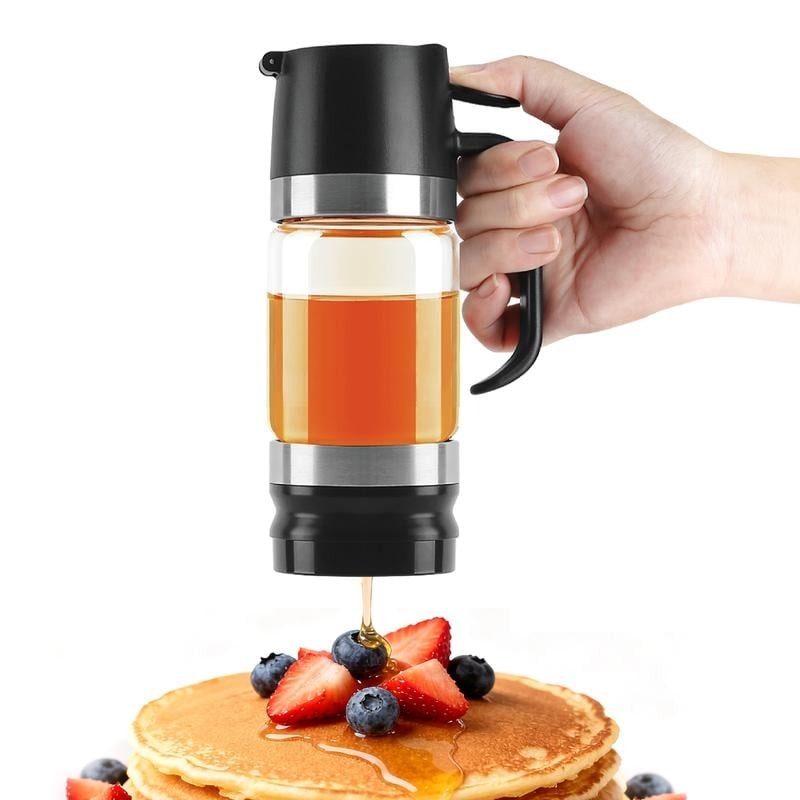 🔥 Hot Sale Discount 46% Off 🍯 Glass Honey Dispenser Kitchen Items No Drip No Mess Leak-free Design With Handle