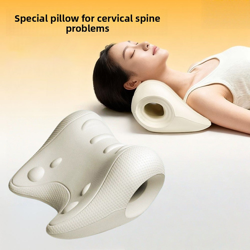 📢📢50% Off !! ⏰u-shaped Cervical Massage Pillow with Acupressure Relief