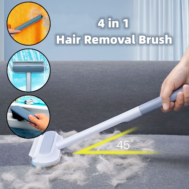 4-in-1 Pet Hair Remover with 17in Handle