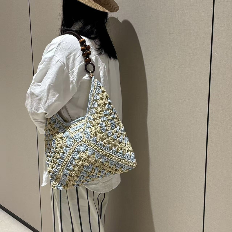 🔥handmade Woven Tote Bag With Inner Pouch