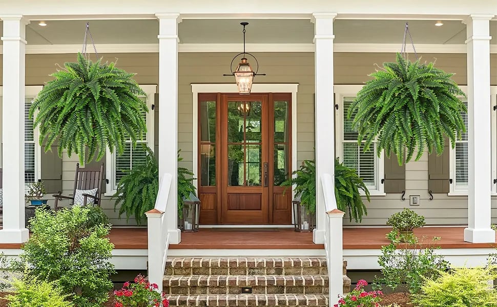 Low maintenance artificial fern