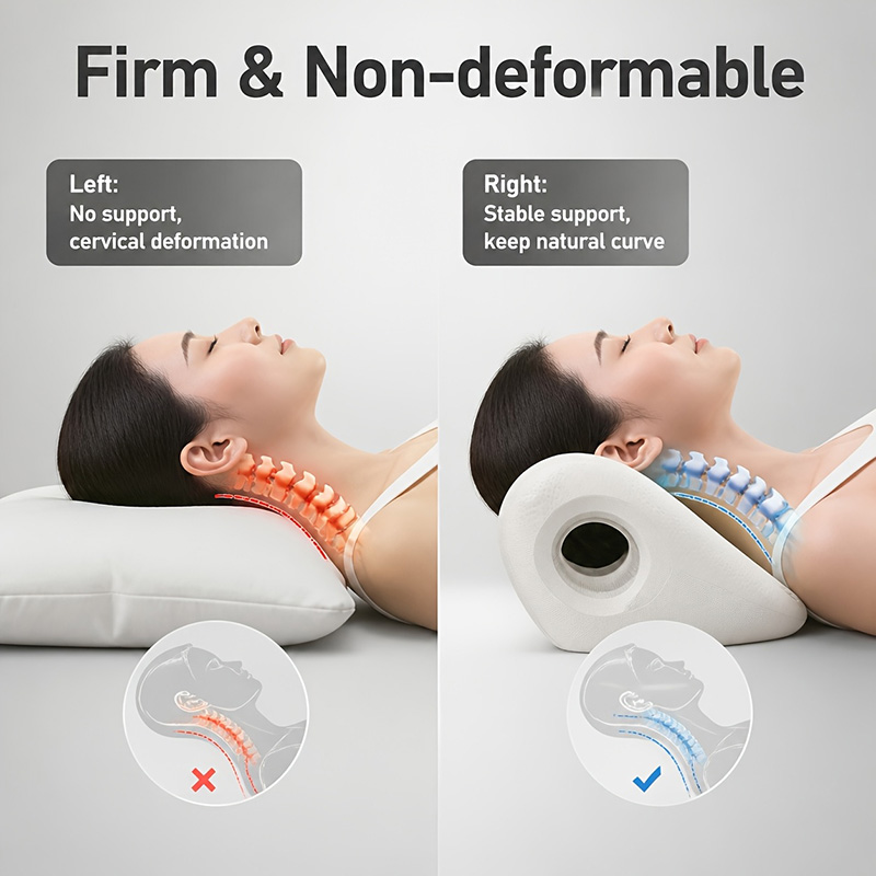 📢📢50% Off !! ⏰u-shaped Cervical Massage Pillow with Acupressure Relief