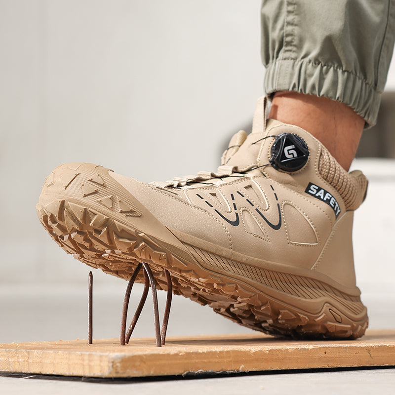 Lightweight Anti-smash Anti-puncture Breathable Insulated Safety Work Shoes With Steel Plate
