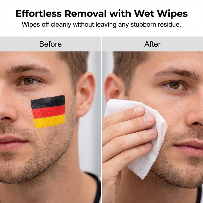 ⚽🏆national Flag Face Paint Stick for Sports Fans