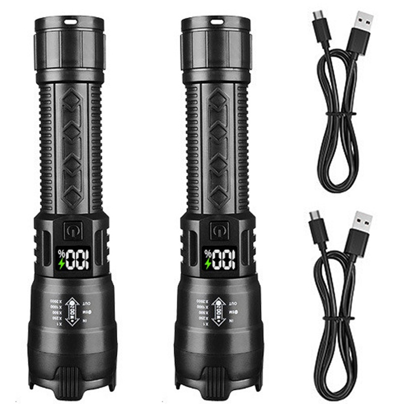 Rechargeable Led Torch - Usb Hand Lantern For Camping, Outdoor, And Emergency Use
