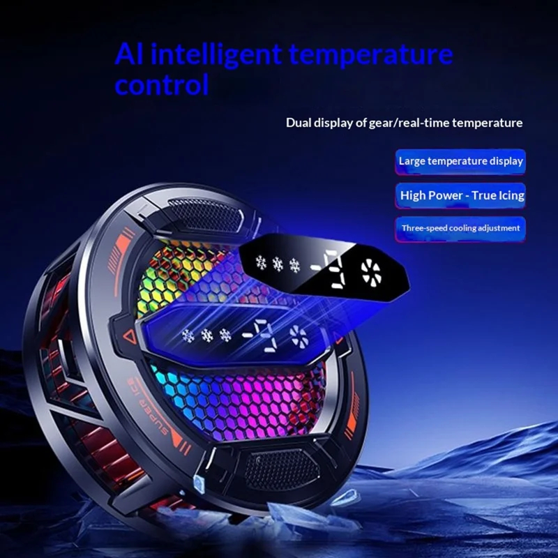 K31 Magnetic Phone Cooler | 15W AI Semiconductor Radiator for Gaming