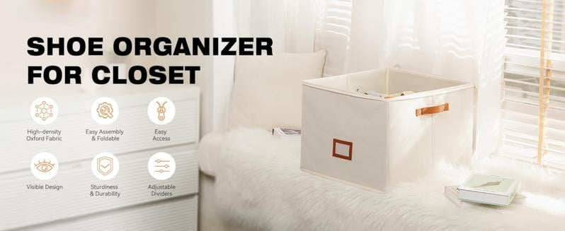 Filled shoe organizer