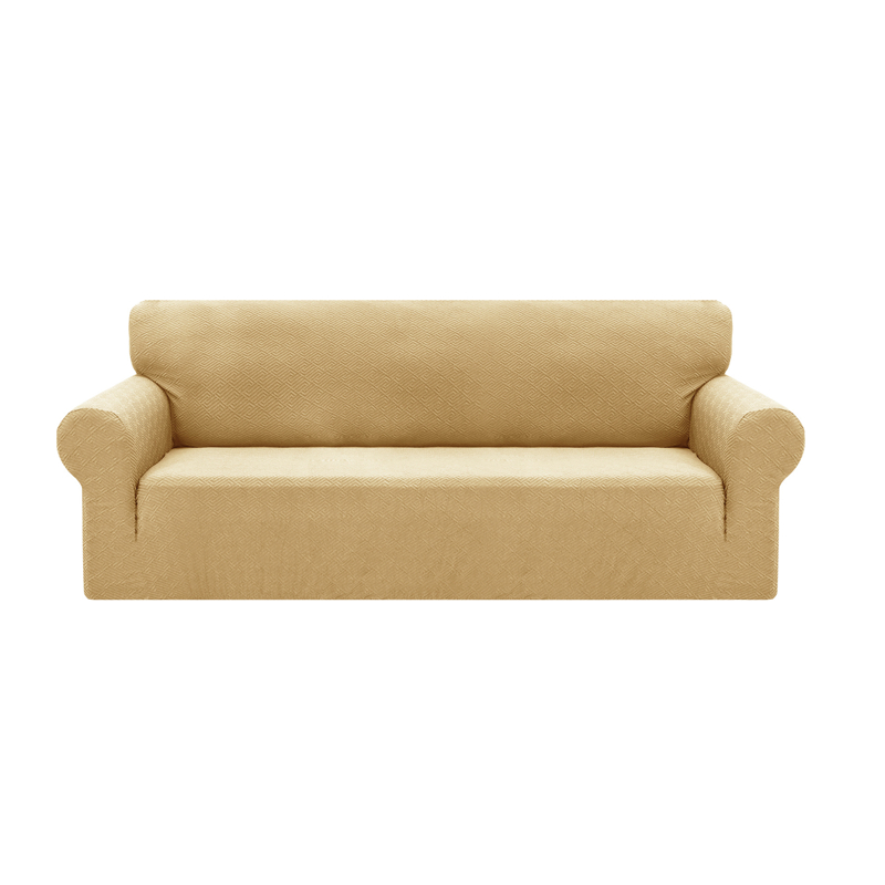 High Stretch Jacquard Sofa Cover with Non-slip Straps