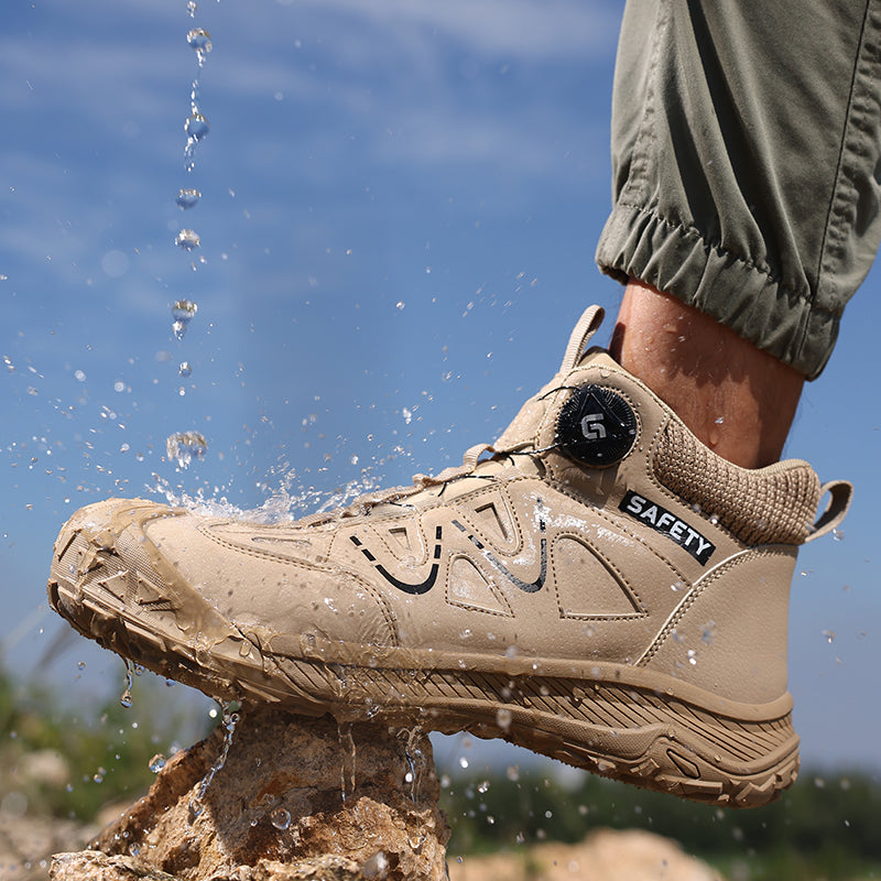 Lightweight Anti-smash Anti-puncture Breathable Insulated Safety Work Shoes With Steel Plate