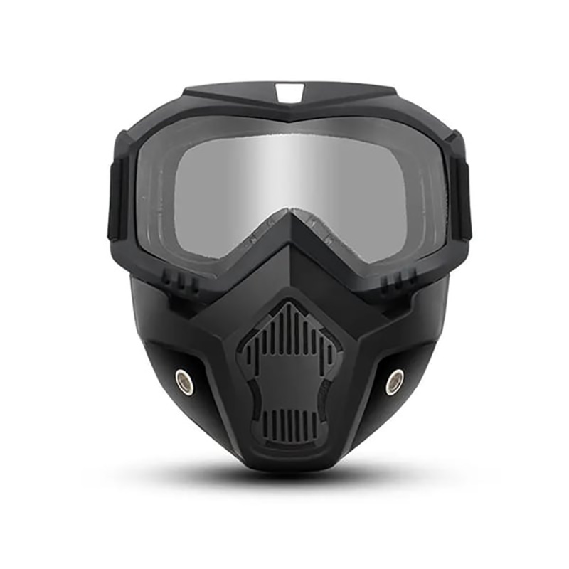 Detachable Full Face Goggle Mask-anti-fog & Dustproof All-in-one Shield