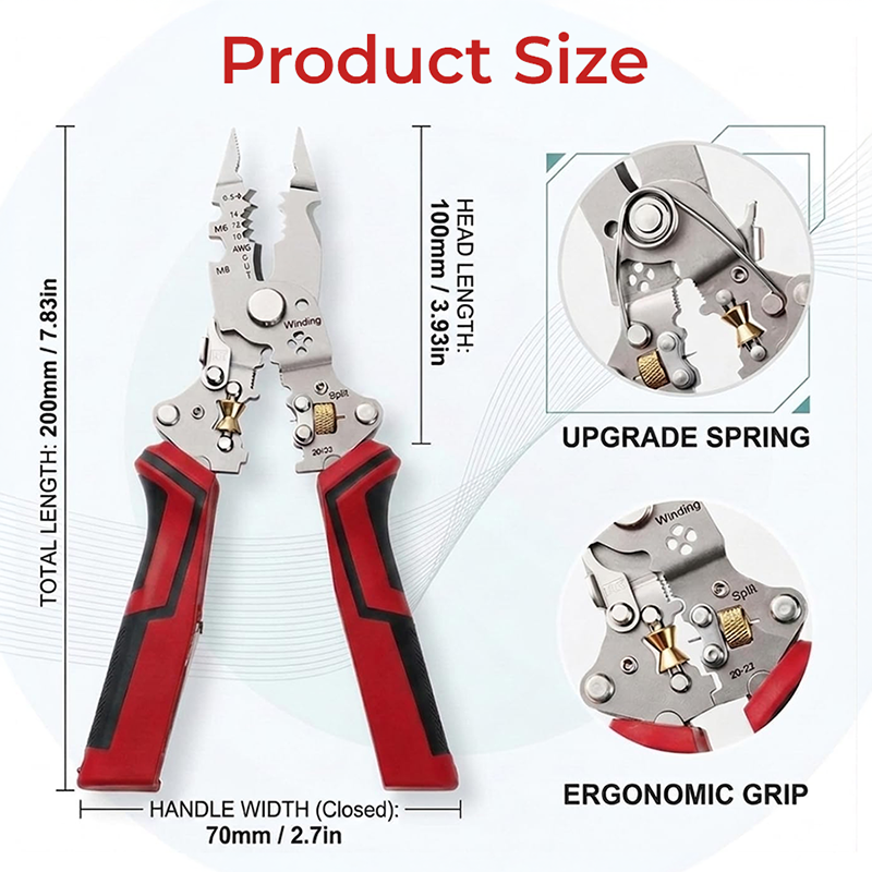 16-in-1 Wire Stripper & Twister Pliers with Voltage Tester