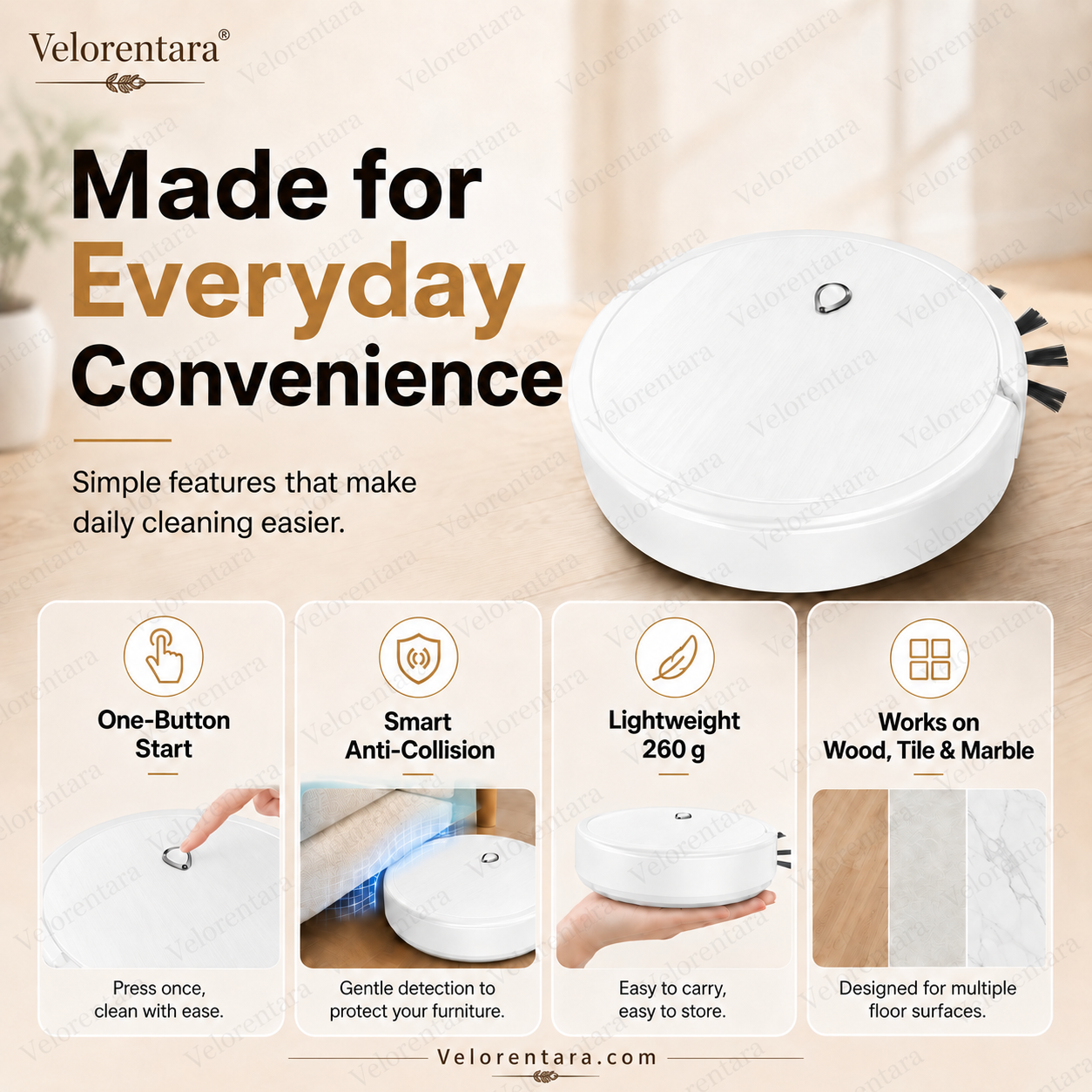 🔥 LAST DAY: 50% OFF 3-in-1 Robot Vacuum Cleaner