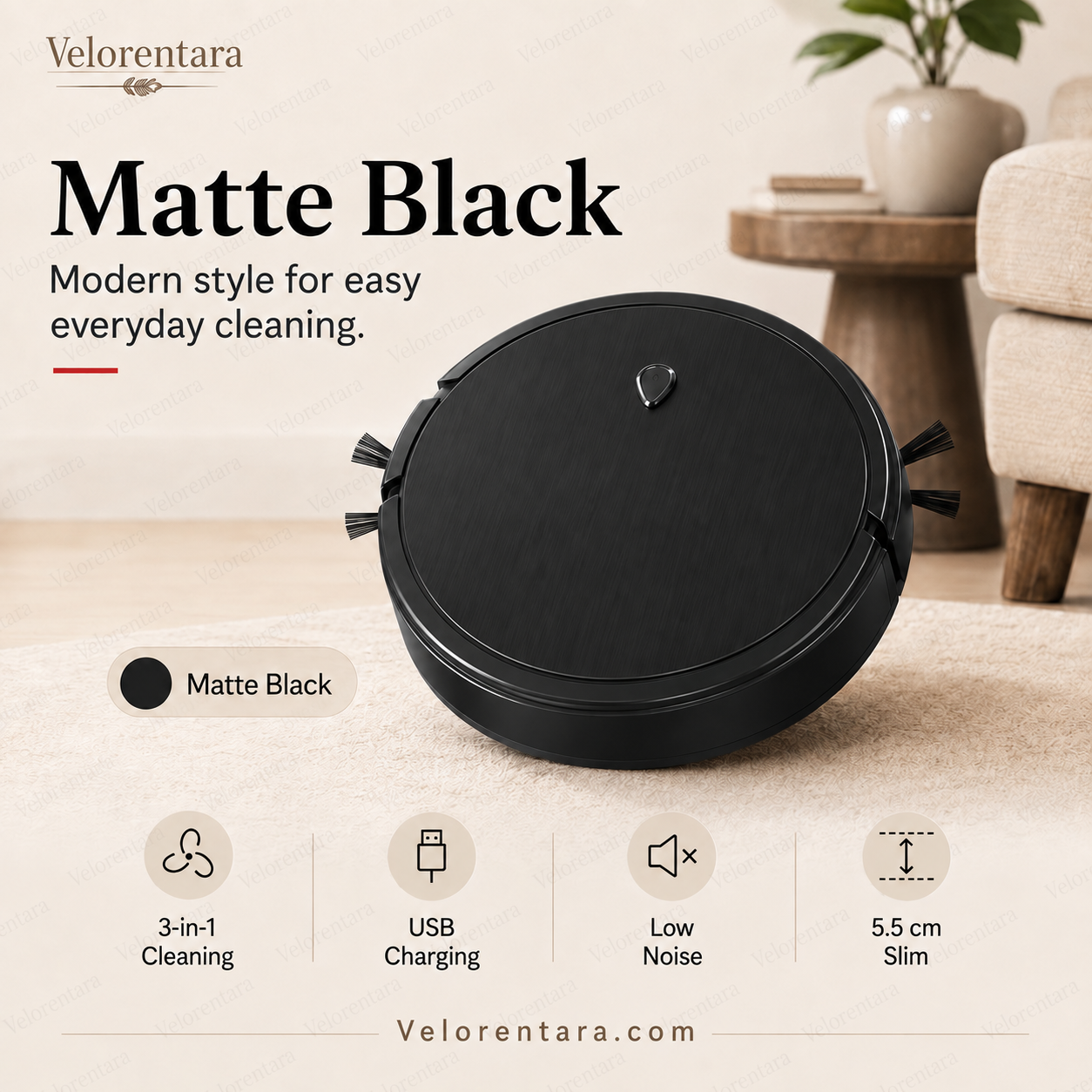 🔥 LAST DAY: 50% OFF 3-in-1 Robot Vacuum Cleaner