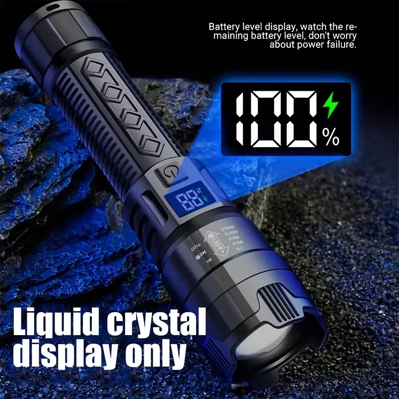 Rechargeable Led Torch - Usb Hand Lantern For Camping, Outdoor, And Emergency Use