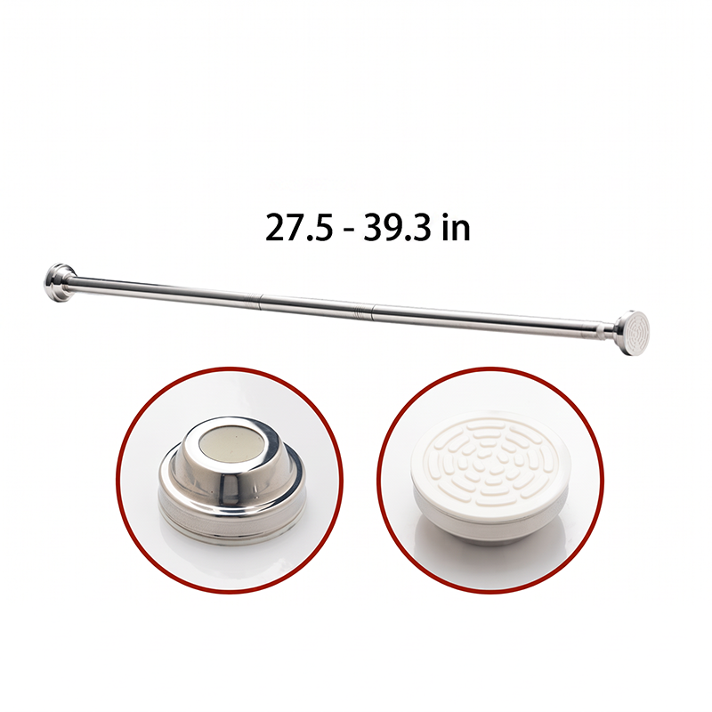 ✨ Install In Seconds Without Drilling—Adjustable Tension Rod for Smarter Storage at Home 🏠