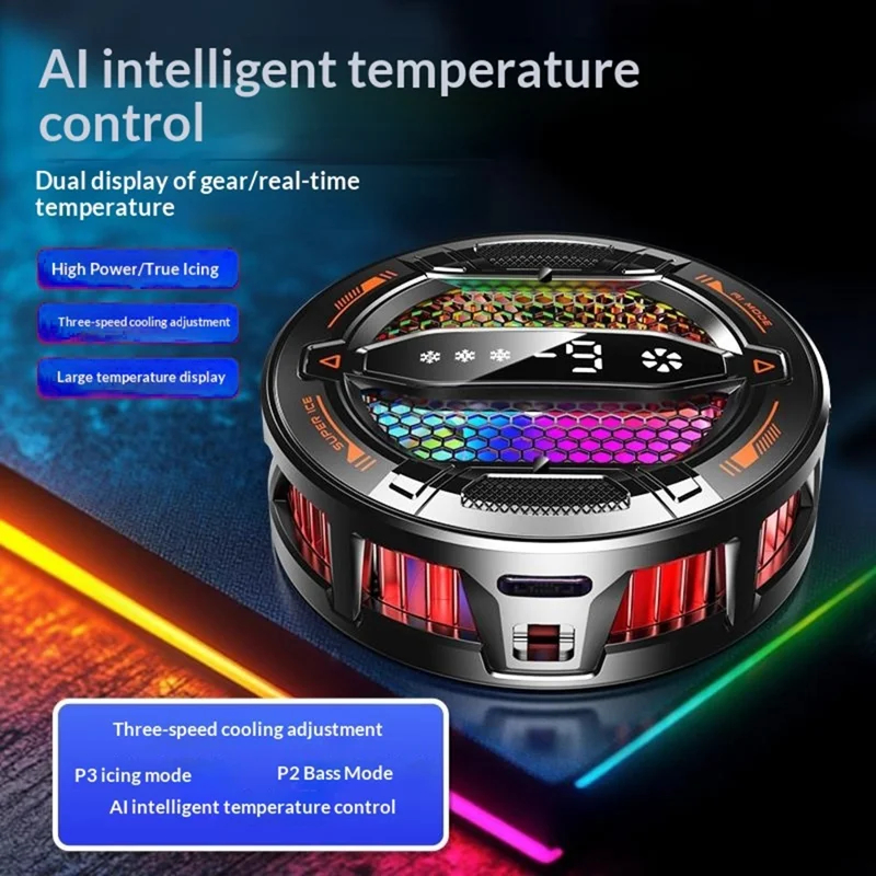 K31 Magnetic Phone Cooler | 15W AI Semiconductor Radiator for Gaming
