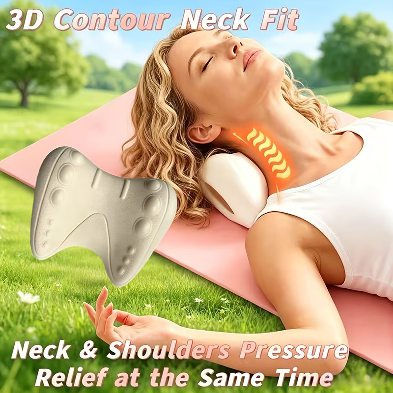 📢📢50% Off !! ⏰u-shaped Cervical Massage Pillow with Acupressure Relief