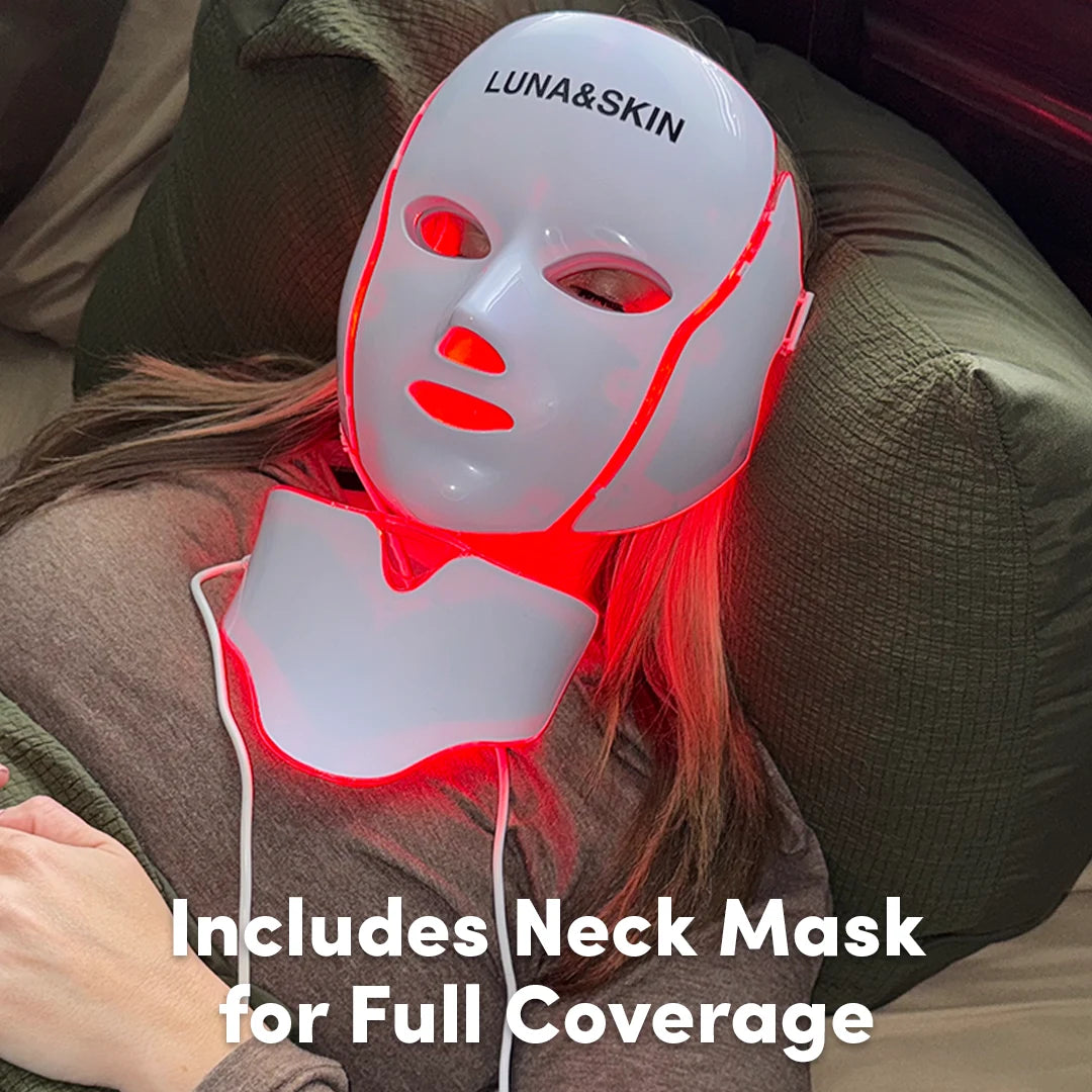 LED & Microcurrent Mask for Lifting Jowls, Cheeks, and Lower Face