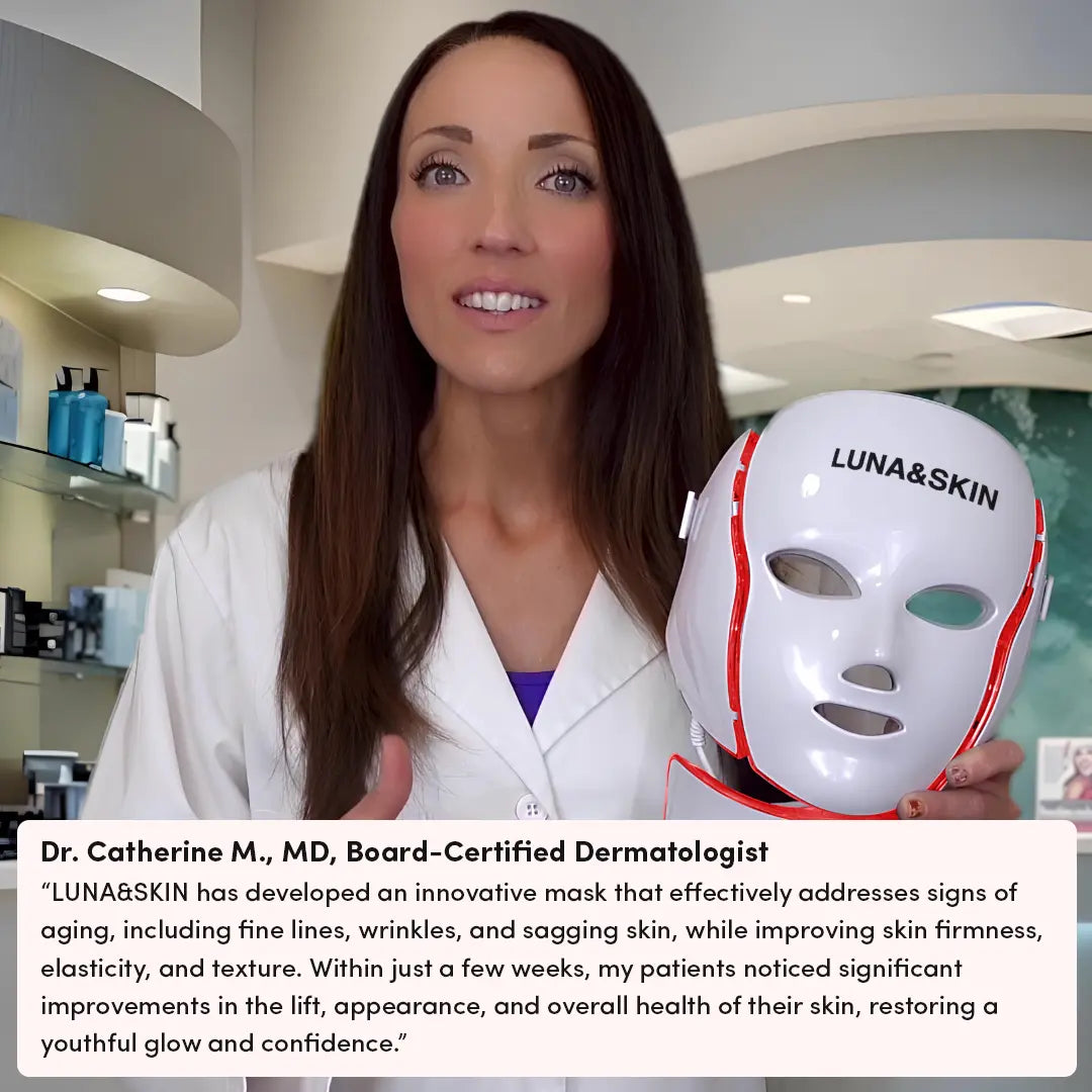 LED & Microcurrent Mask for Lifting Jowls, Cheeks, and Lower Face