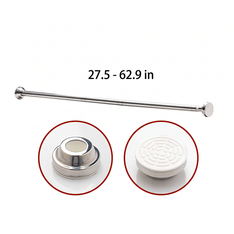 ✨ Install In Seconds Without Drilling—Adjustable Tension Rod for Smarter Storage at Home 🏠