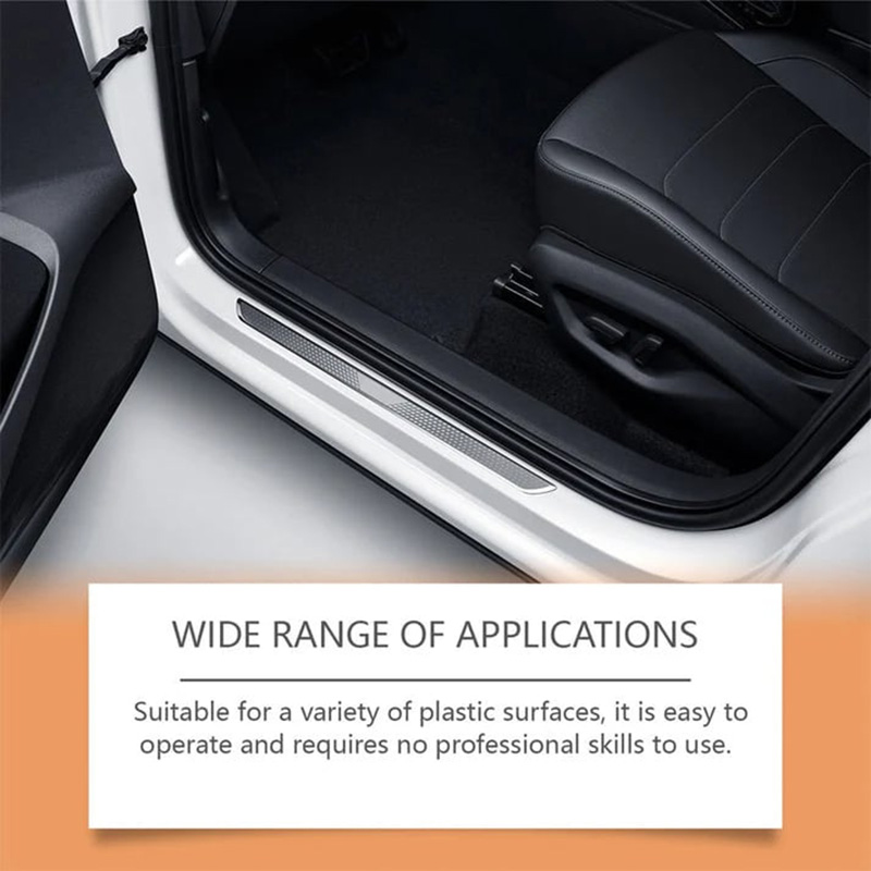 Automotive Plastic & Trim Restorer – Interior & Exterior Revitalizer With Applicator Pad
