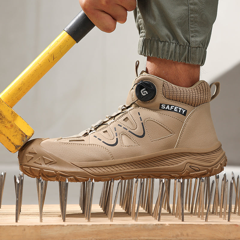 Lightweight Anti-smash Anti-puncture Breathable Insulated Safety Work Shoes With Steel Plate