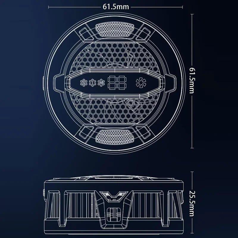 K31 Magnetic Phone Cooler | 15W AI Semiconductor Radiator for Gaming