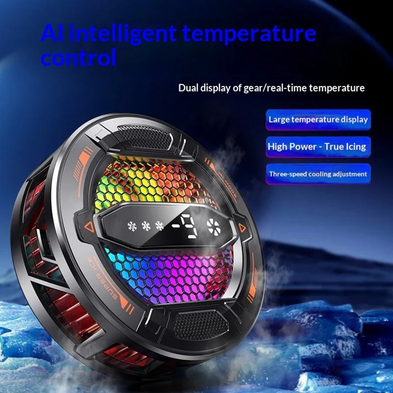 K31 Magnetic Phone Cooler | 15W AI Semiconductor Radiator for Gaming