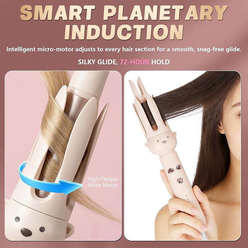 Fully Automatic Rotating Curling Iron – Effortless Salon Waves at Home
