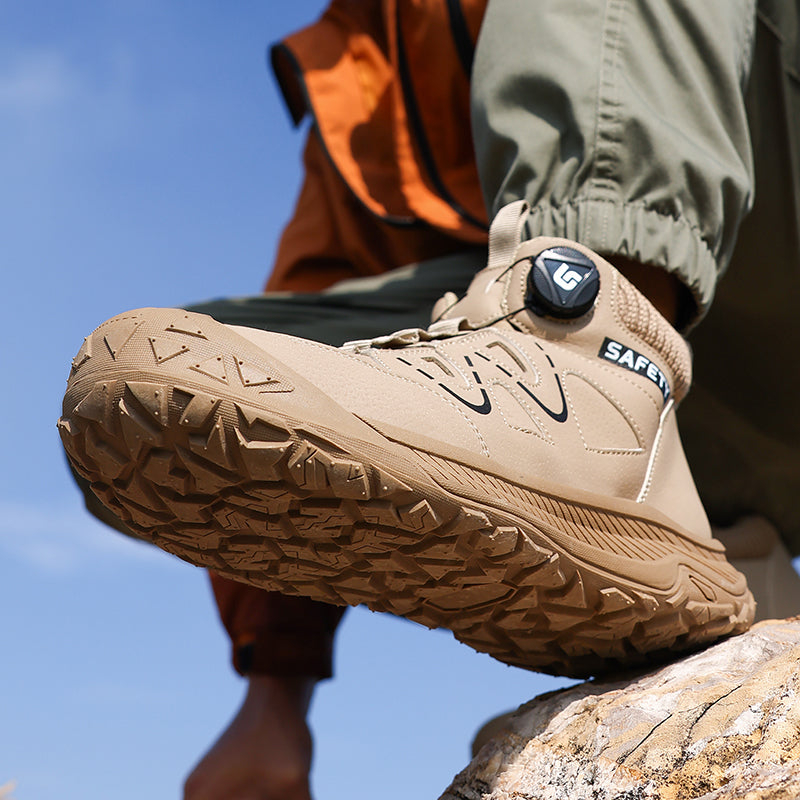 Lightweight Anti-smash Anti-puncture Breathable Insulated Safety Work Shoes With Steel Plate