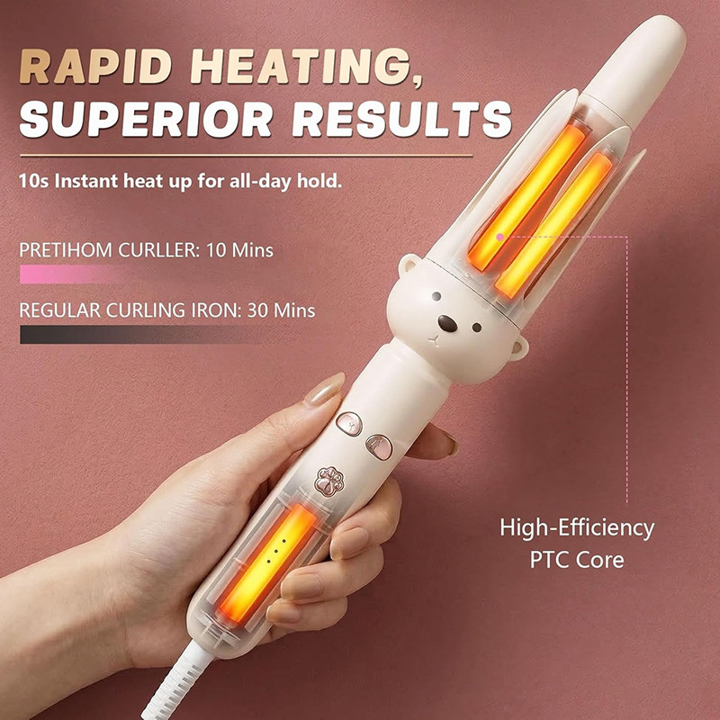 Fully Automatic Rotating Curling Iron – Effortless Salon Waves at Home