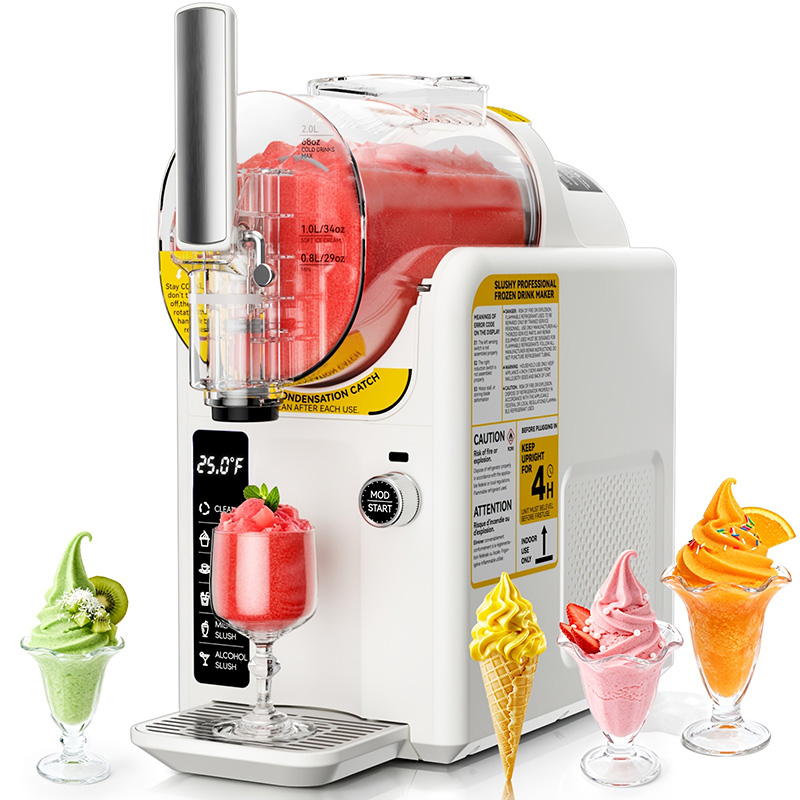 2 In 1 Ice Cream Maker Slushie Machine for Home