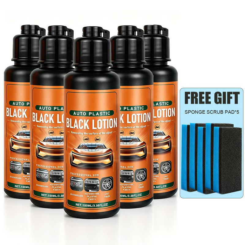 Automotive Plastic & Trim Restorer – Interior & Exterior Revitalizer With Applicator Pad