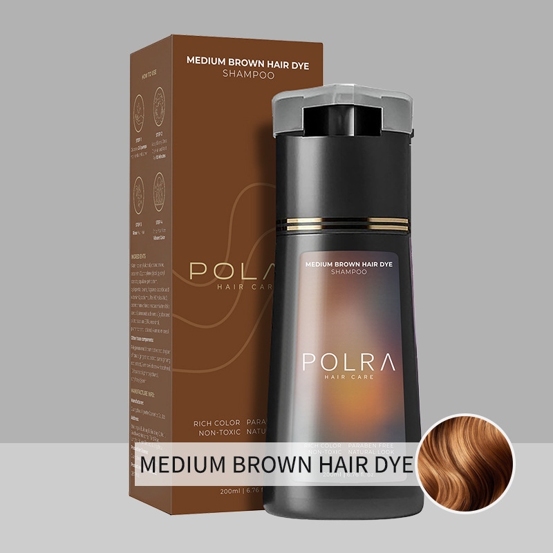 Instant Dye Shampoo | Jet Black Hair Dye Color Shampoo For Gray Coverage