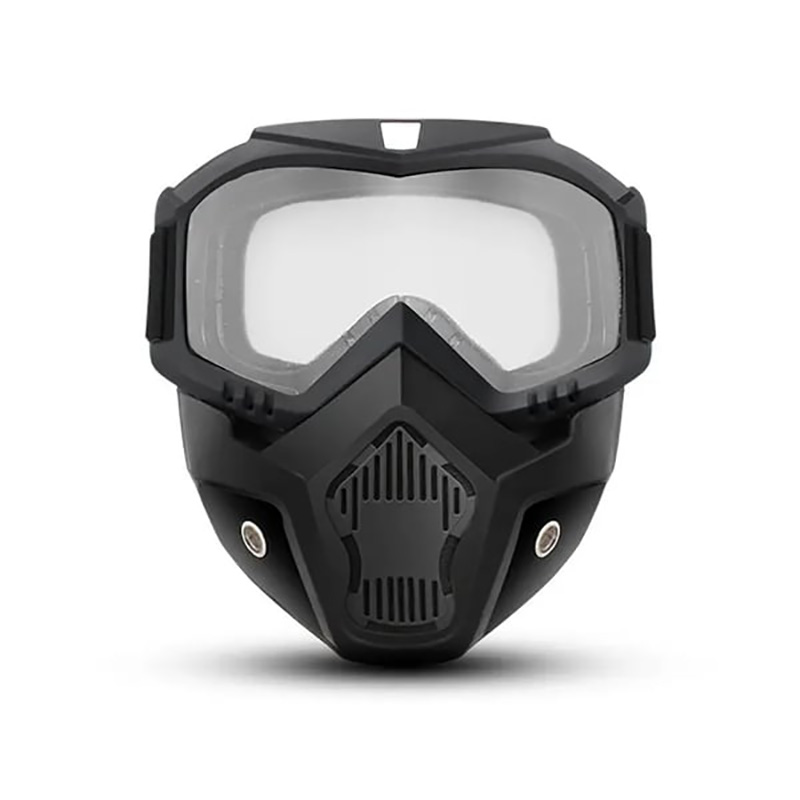 Detachable Full Face Goggle Mask-anti-fog & Dustproof All-in-one Shield