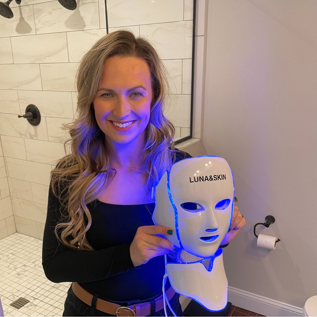 LED & Microcurrent Mask for Lifting Jowls, Cheeks, and Lower Face