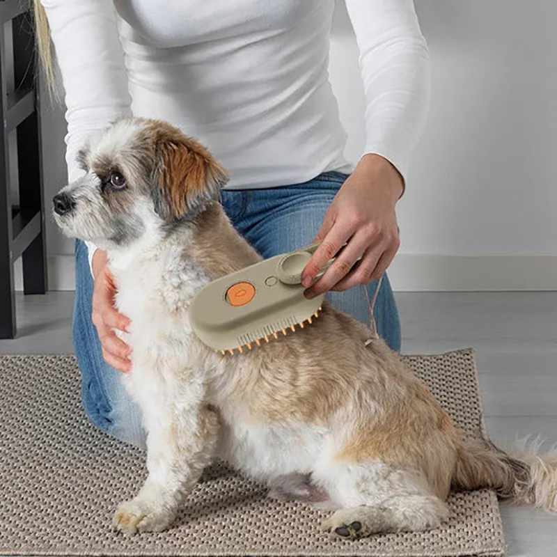 3-in-1 Electric Pet Steam Brush
