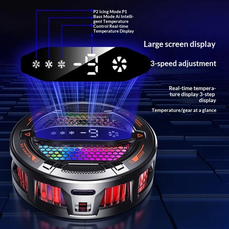 K31 Magnetic Phone Cooler | 15W AI Semiconductor Radiator for Gaming
