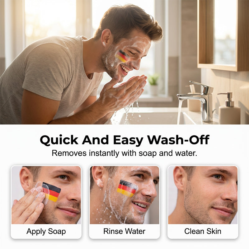 ⚽🏆national Flag Face Paint Stick for Sports Fans