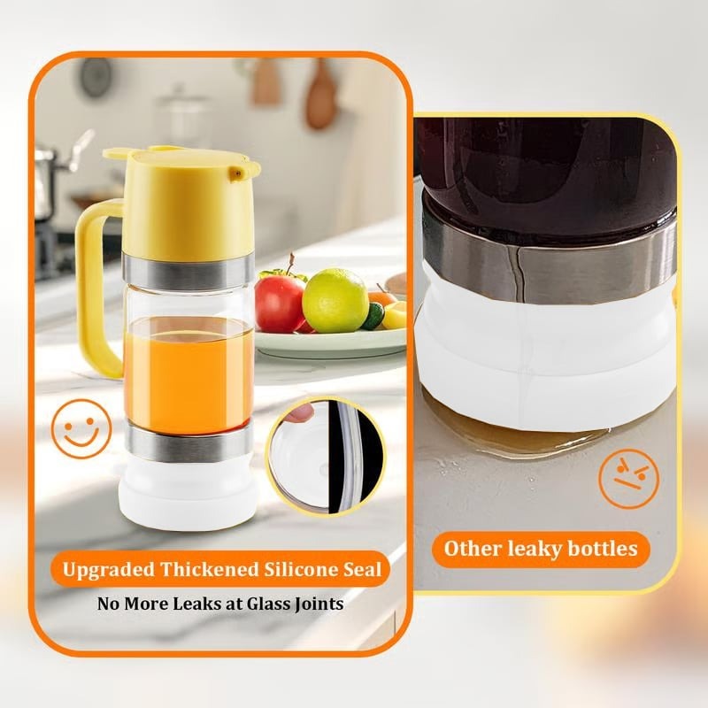 🔥 Hot Sale Discount 46% Off 🍯 Glass Honey Dispenser Kitchen Items No Drip No Mess Leak-free Design With Handle