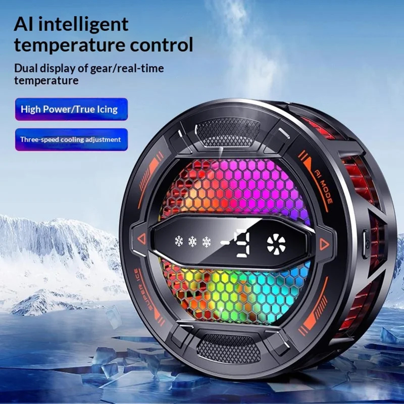 K31 Magnetic Phone Cooler | 15W AI Semiconductor Radiator for Gaming