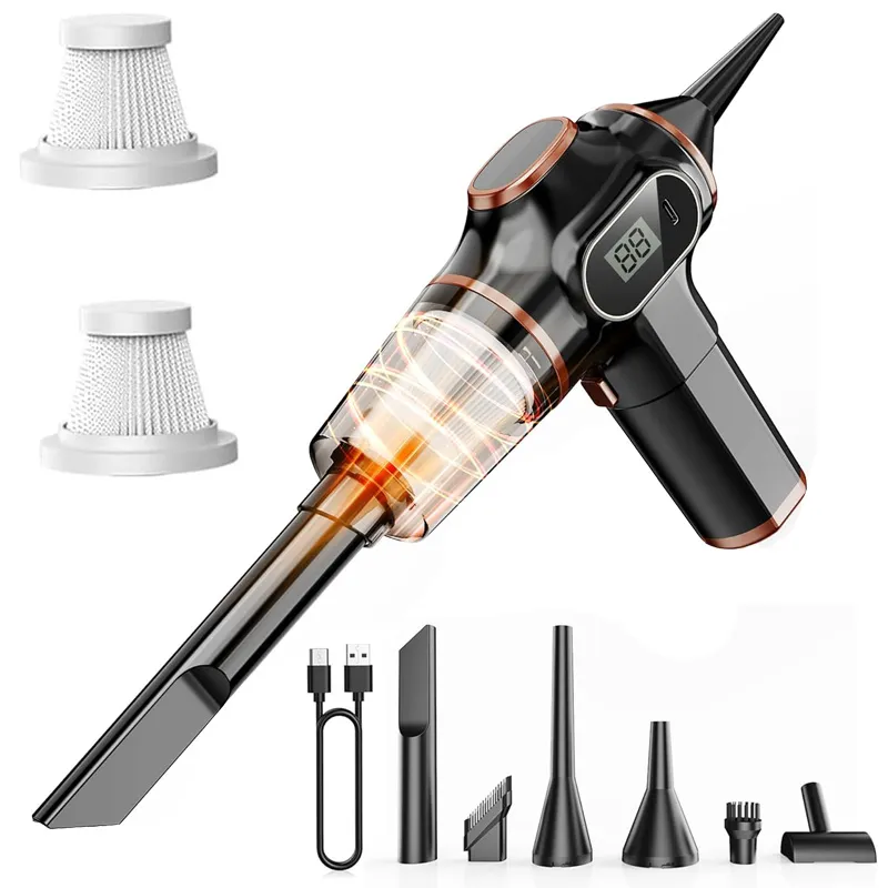 Handheld Cordless Car Vacuum Cleaner 19000pa Powerful 6-in-1 Portable