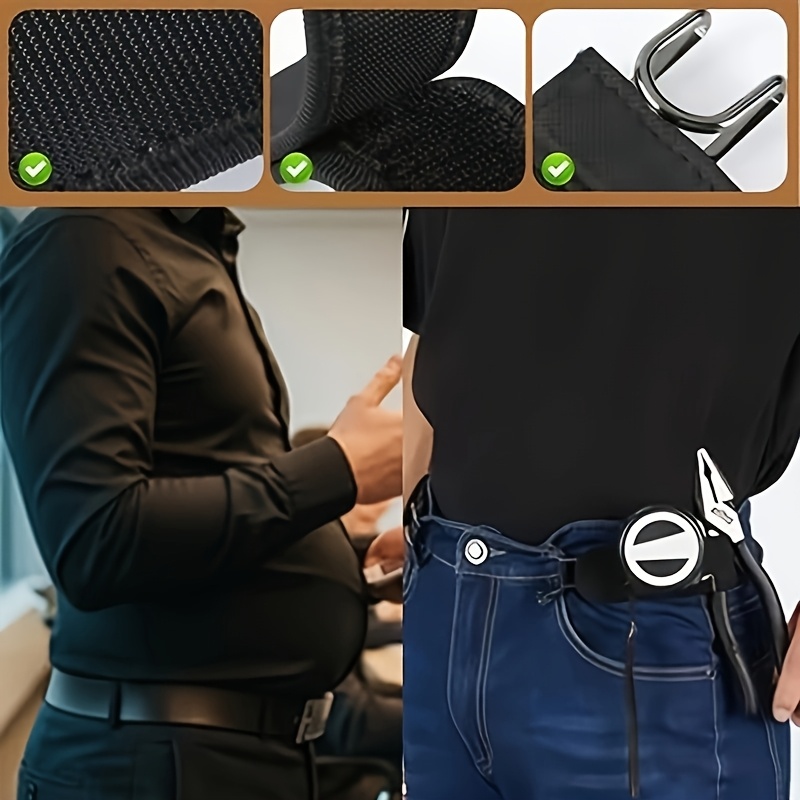 Unisex Buckleless Belt Hook Tactical Waist – Pack Of 2