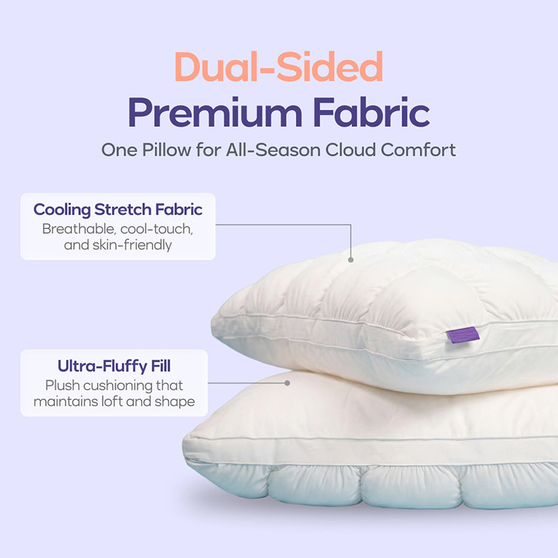 Cooling Ice Silk Bed Pillow For Sleeping
