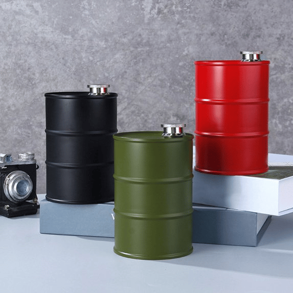 350ml/750ml Oil Drum Anti-rust Leak-proof No Odor Portable Wine Storag