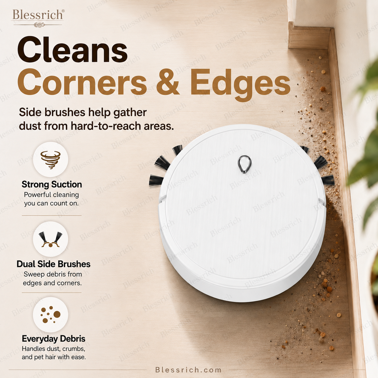 🔥 LAST DAY: 50% OFF 3-in-1 Robot Vacuum Cleaner