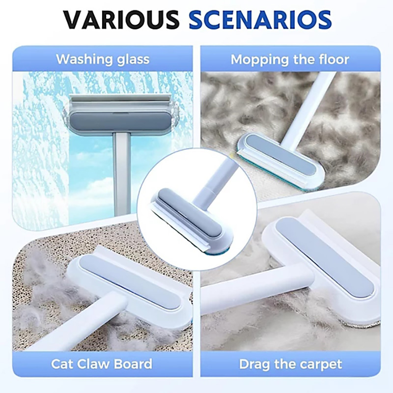 4-in-1 Pet Hair Remover with 17in Handle