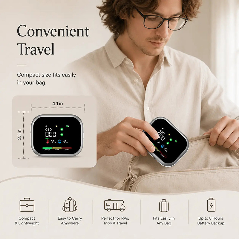 6-in-1 Smart Home Safety Detector