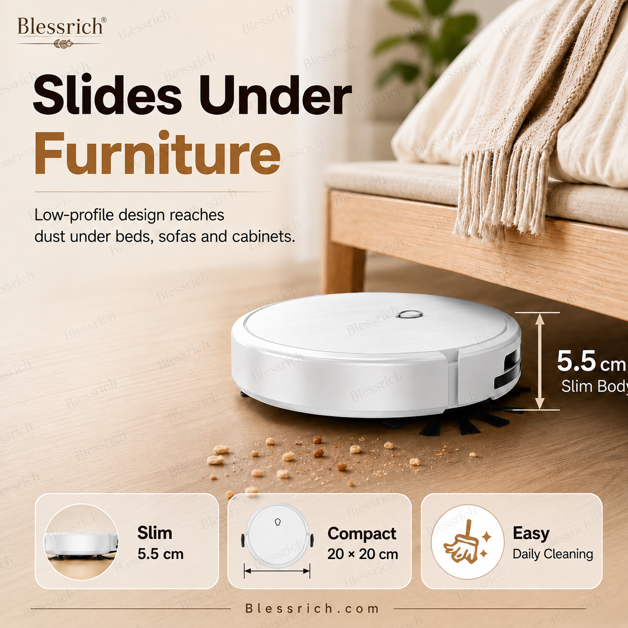 🔥 LAST DAY: 50% OFF 3-in-1 Robot Vacuum Cleaner