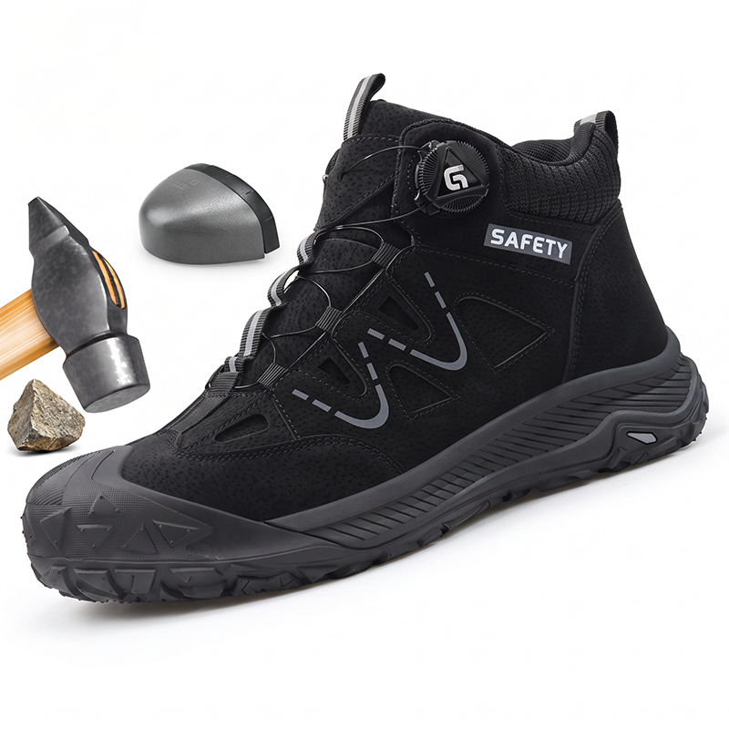Lightweight Anti-smash Anti-puncture Breathable Insulated Safety Work Shoes With Steel Plate